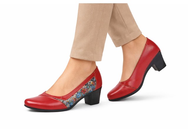 Pantofi dama eleganti din piele naturala Rosu Color MVSP26XR